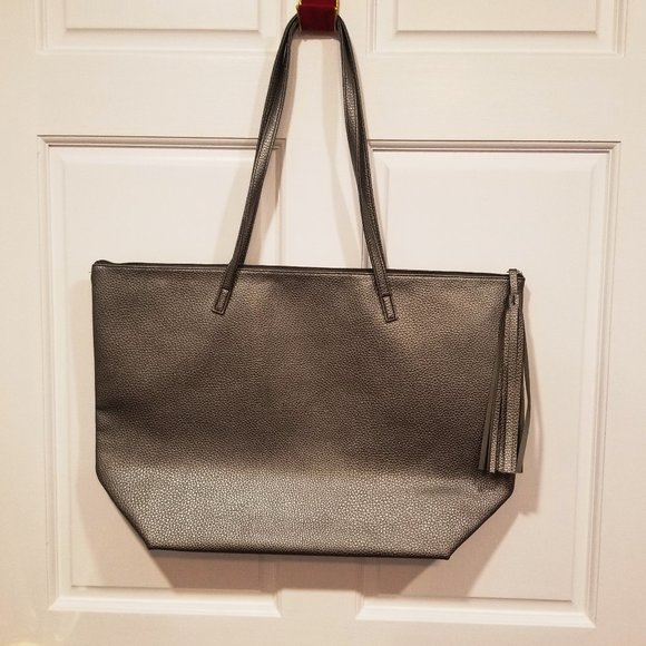 Shoulder Tote Bag, Pewter Gray in color, NWOT                         HOST PICK - Picture 3 of 10